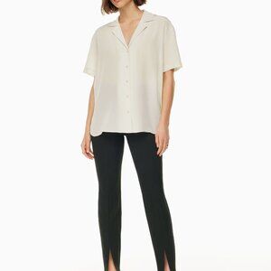 Aritzia Babaton Acedemy Silk Shortsleeve Blouse Small